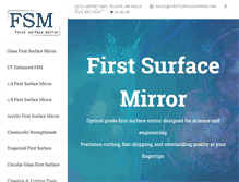 Tablet Screenshot of firstsurfacemirror.com